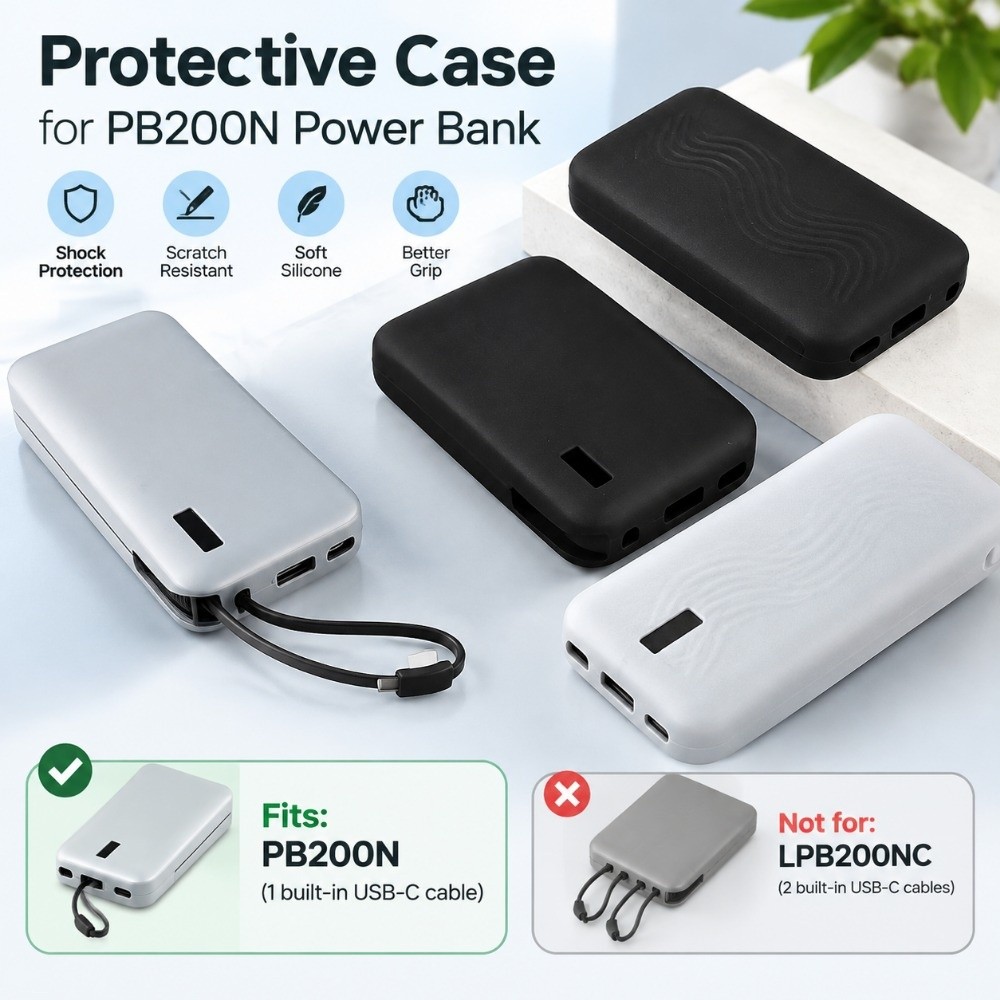 Portable Charger 20000Mah - Silicone Portable Charger Protective Case Anti-fall