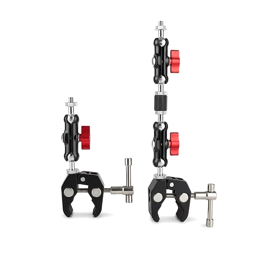 Phone Accessories Video - 1/4Camera Metal Super Clamp with Double