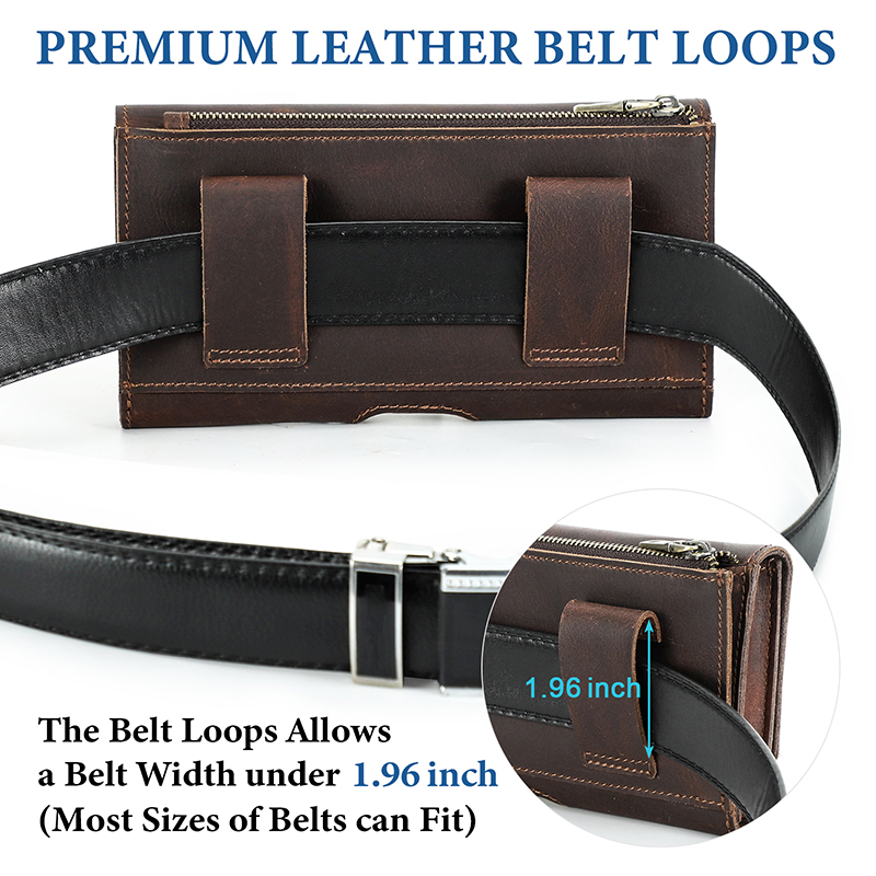 Cowhide Leather Waist Bag Phon - đánh giá và giá Phone Accessories Men
