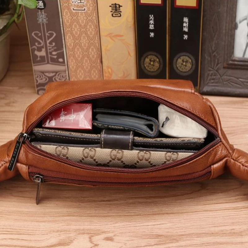 Men Genuine Leather Belt Waist - đánh giá và giá Phone Accessories Men