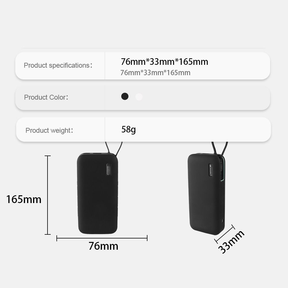 Silicone Portable Charger Prot - đánh giá và giá Portable Charger 20000Mah