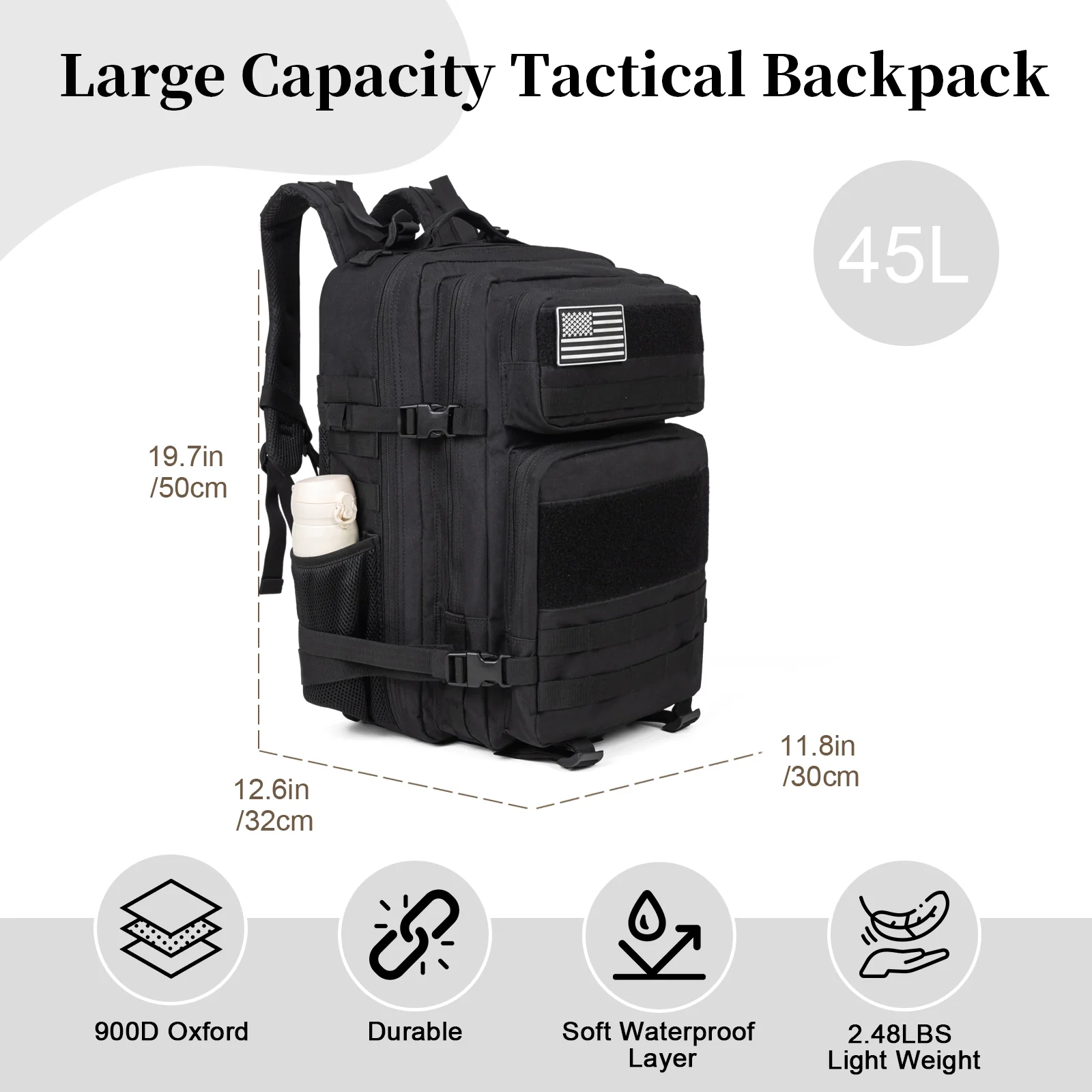 60L Army Military Tactical Bac - đánh giá và giá Phone Accessories Men