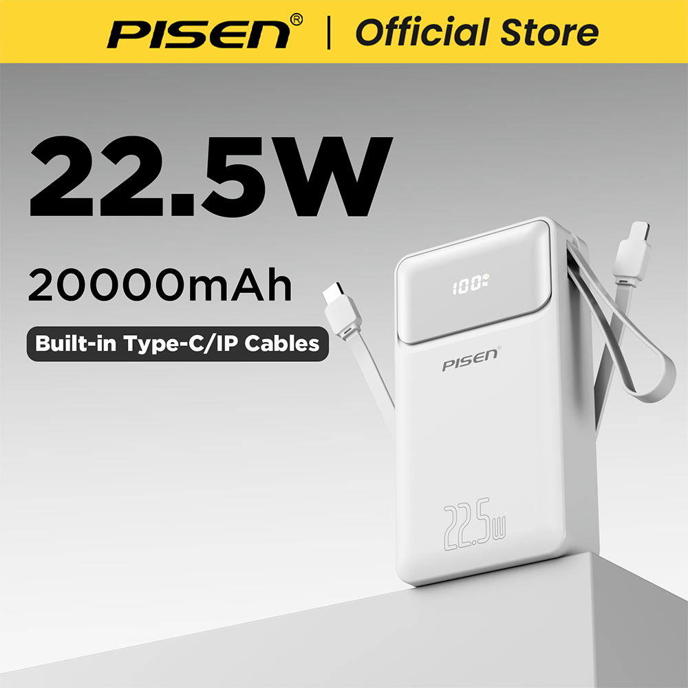 PISEN 22.5W Power Bank 20000mA - đánh giá và giá Portable Charger 20000Mah