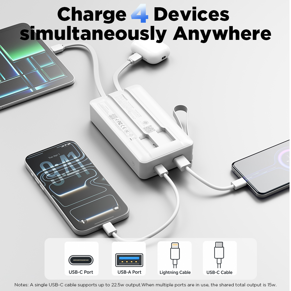 PISEN 22.5W Power Bank 20000mA - đánh giá và giá Portable Charger 20000Mah
