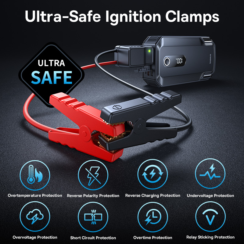Baseus 2000A Jump Starter Emer - đánh giá và giá Portable Charger 20000Mah