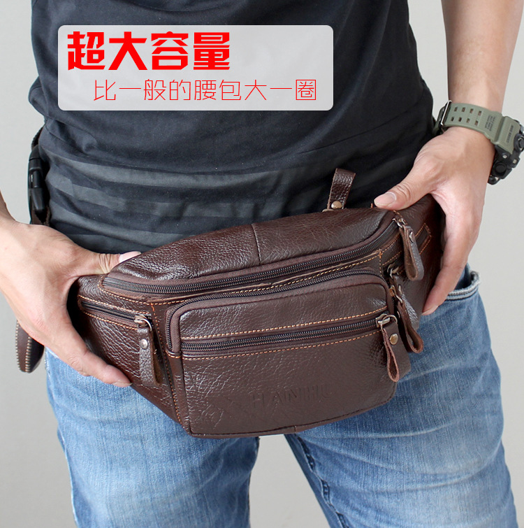 Genuine Cowhide Leather Waist  - đánh giá và giá Phone Accessories Men