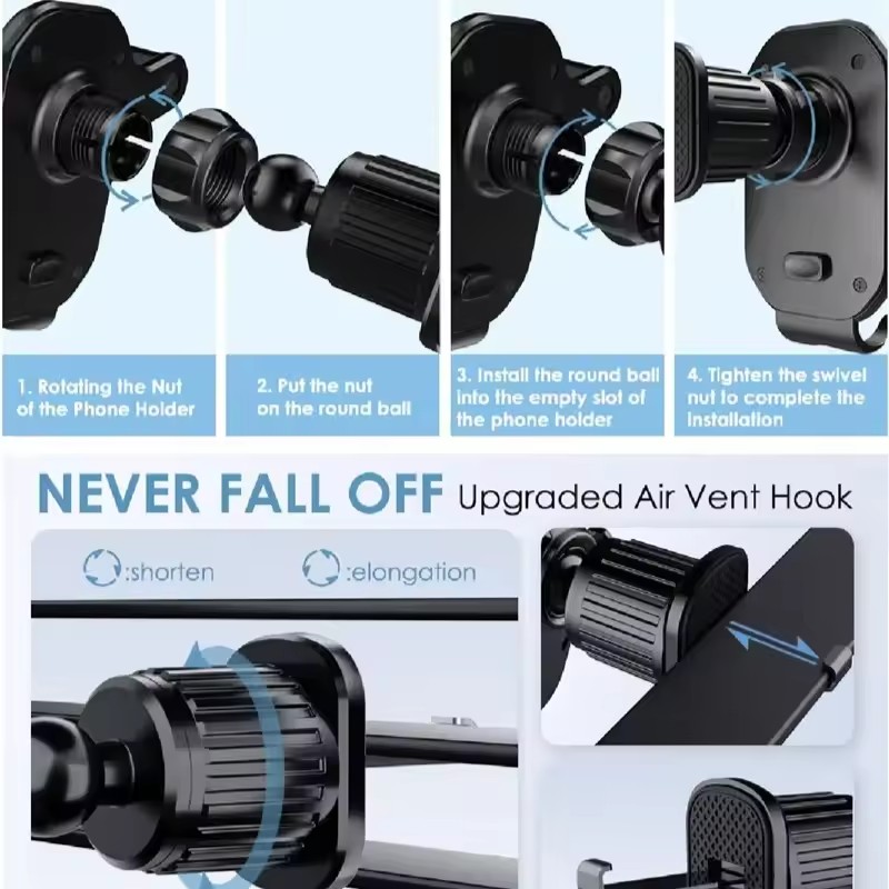 Universal Car Hook Base Phone  - đánh giá và giá Phone Accessories Hooks